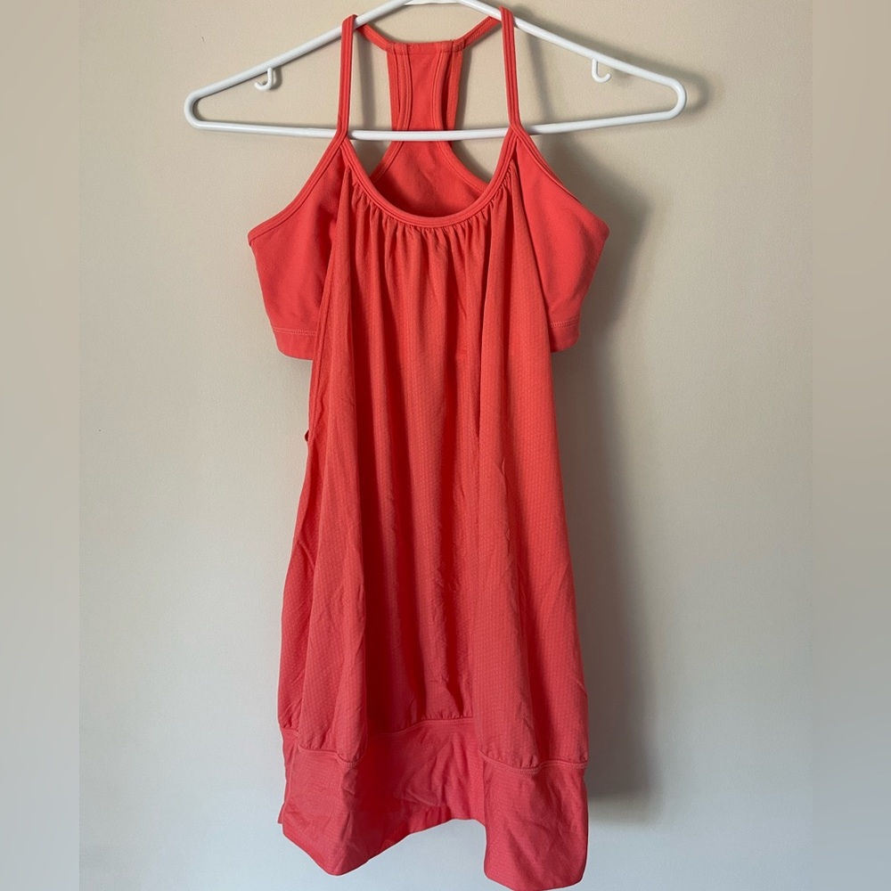 Lululemon Athletica Coral Pink No Limits Bra Tank